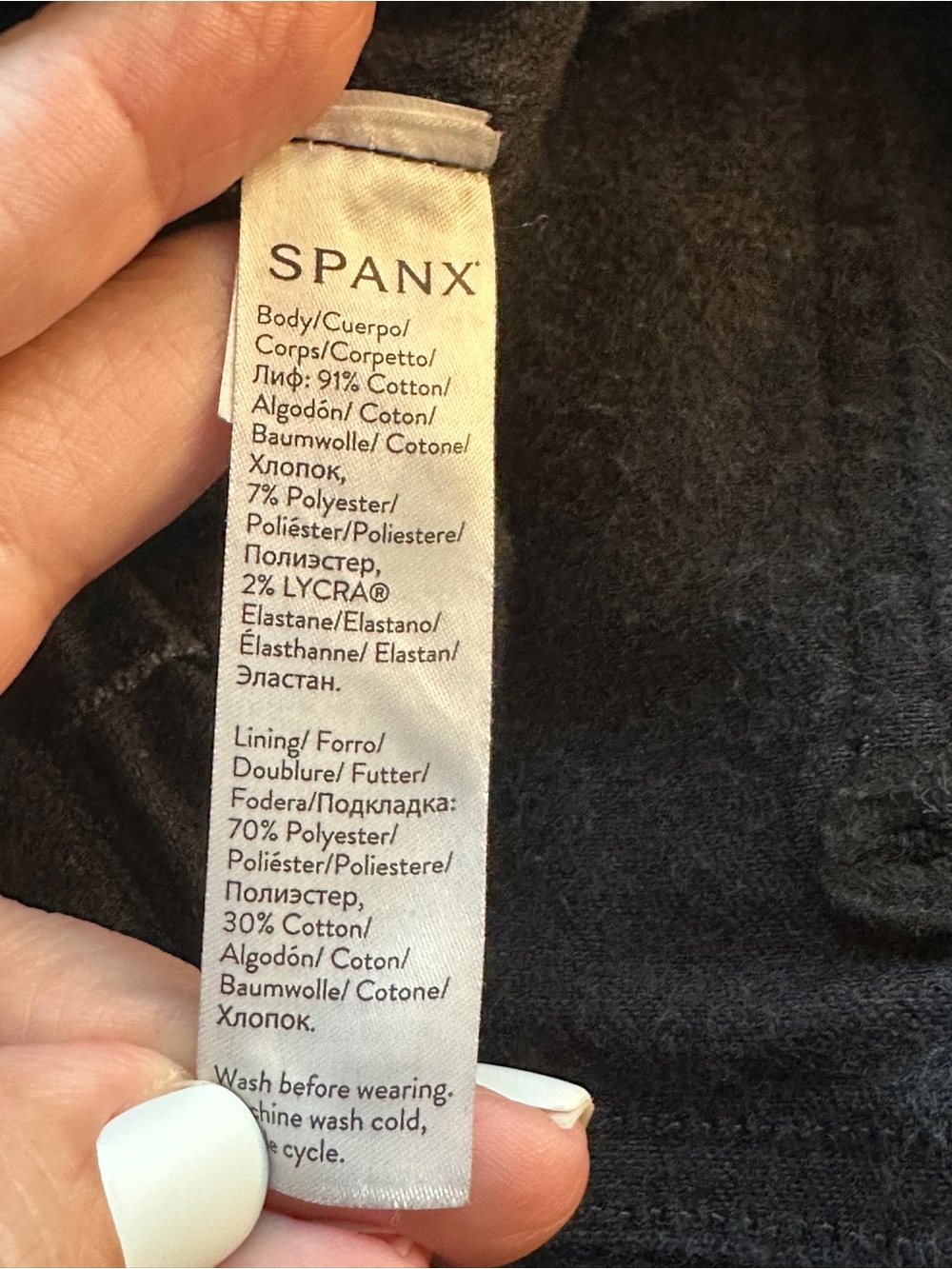 SPANX Women Jeans Large Black Tall Pull On Shaping Comfort Stretch High Rise - Picture 4 of 7